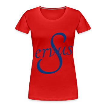 Servus - Frauen Premium Bio T-Shirt - Rot - Vorne - Mia (176cm)