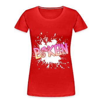 Bikes, Biker, Bikers, Bikerin, Bike - Frauen Premium Bio T-Shirt - Rot - Vorne - Mia (176cm)
