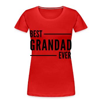 BESTER OPA ALLER ZEITEN. OPA GESCHENK - Frauen Premium Bio T-Shirt - Rot - Vorne - Mia (176cm)