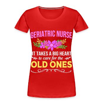 Altenheim Altenpflegerin Krankenschwester - Frauen Premium Bio T-Shirt - Rot - Vorne - Mia (176cm)