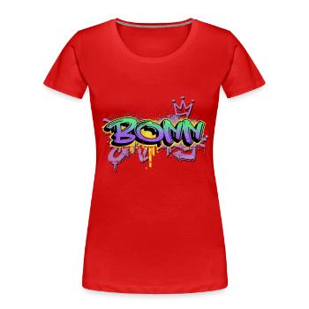 Bonn Deutschland Stadt Graffiti Spray Sprayer - Frauen Premium Bio T-Shirt - Rot - Vorne - Mia (176cm)