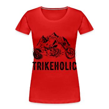 Trike Motorcycle | Trike Rider Triker Gift Ideas - Women's Premium Organic T-Shirt - red - Front - Mia (176cm)