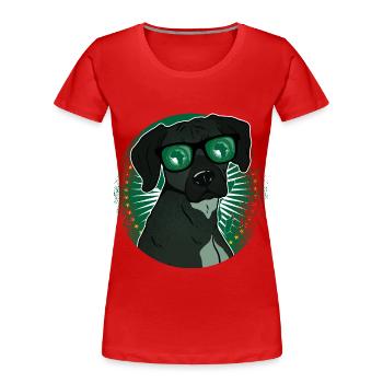 Afrikanische Union - Frauen Premium Bio T-Shirt - Rot - Vorne - Mia (176cm)