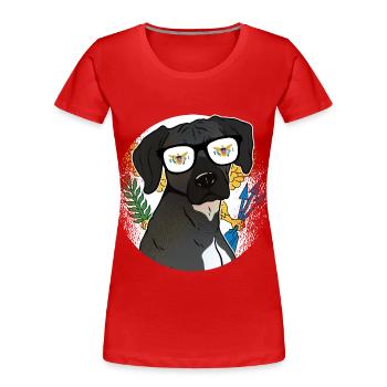 Amerikanische Jungferninseln - Frauen Premium Bio T-Shirt - Rot - Vorne - Mia (176cm)