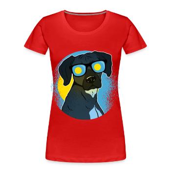 Palau - Frauen Premium Bio T-Shirt - Rot - Vorne - Mia (176cm)