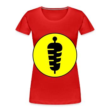 Sandwich symbol icon - Frauen Premium Bio T-Shirt - Rot - Vorne - Mia (176cm)