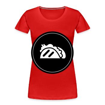 Tacos Foodie - Frauen Premium Bio T-Shirt - Rot - Vorne - Mia (176cm)