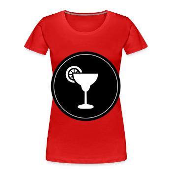 Tequila Drink - Frauen Premium Bio T-Shirt - Rot - Vorne - Mia (176cm)
