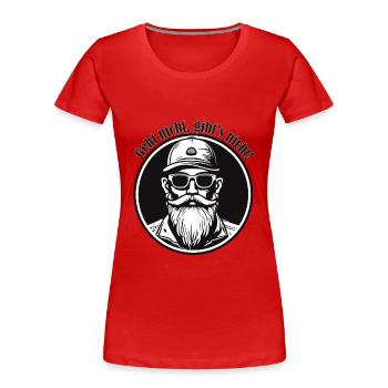Geht nicht gibt´s nicht - Frauen Premium Bio T-Shirt - Rot - Vorne - Mia (176cm)