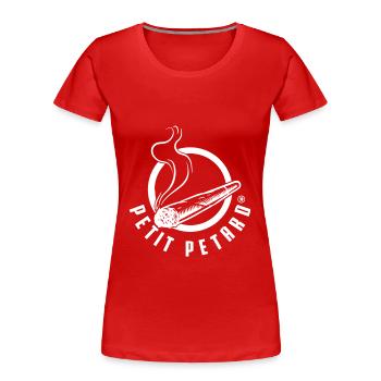 Little petard - funny logo parody - Women's Premium Organic T-Shirt - red - Front - Mia (176cm)