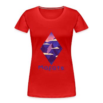 Mafate Reunion Island Circus - Women's Premium Organic T-Shirt - red - Front - Mia (176cm)
