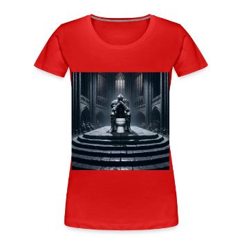 Fart Souls - Hollow Knight on Porcelain Throne #11 - Women's Premium Organic T-Shirt - red - Front - Mia (176cm)
