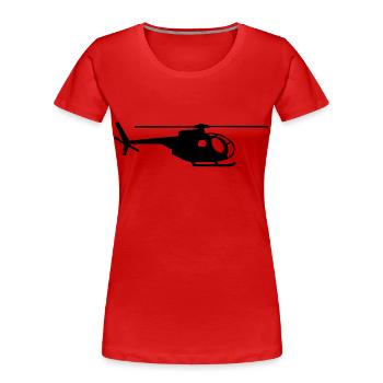 helicopter kids military rc - T-shirt bio Premium Femme - rouge - Devant - Mia (176cm)
