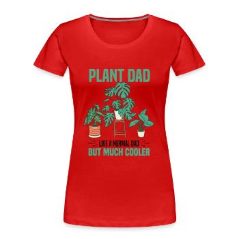 Plant lovers - Women's Premium Organic T-Shirt - red - Front - Mia (176cm)