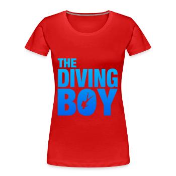 Diving, Tauchen - Frauen Premium Bio T-Shirt - Rot - Vorne - Mia (176cm)