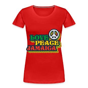 Jamaica Love Jamaica Holidays - Women's Premium Organic T-Shirt - red - Front - Mia (176cm)