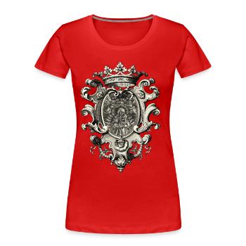Hl.-Maria, Maria-Madonna mit Jesuskind - Frauen Premium Bio T-Shirt - Rot - Vorne - Mia (176cm)