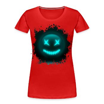 Bluemoji - Frauen Premium Bio T-Shirt - Rot - Vorne - Mia (176cm)