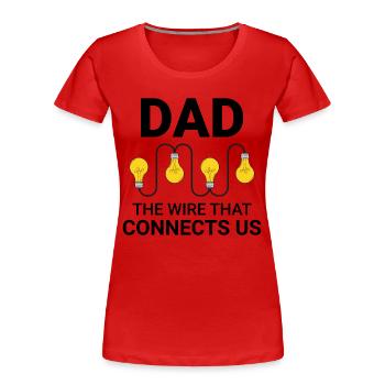 Elektriker Humor Elektrotechniker Ingenieur - Frauen Premium Bio T-Shirt - Rot - Vorne - Mia (176cm)