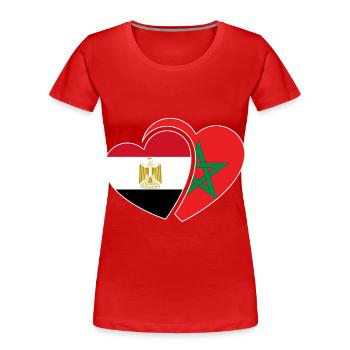 Morocco & Egypt - Women's Premium Organic T-Shirt - red - Front - Mia (176cm)