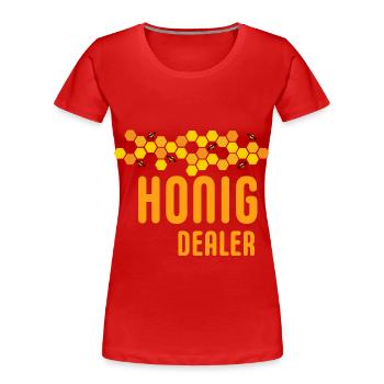 Imker - Honig Dealer - Imkerei Bienen - Frauen Premium Bio T-Shirt - Rot - Vorne - Mia (176cm)