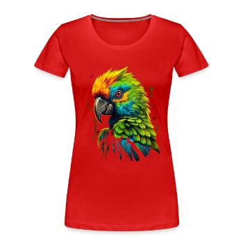 Ara Papagei für einen Vogelliebhaber - Frauen Premium Bio T-Shirt - Rot - Vorne - Mia (176cm)