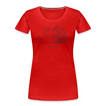 Kindness matters - Frauen Premium Bio T-Shirt - Rot - Vorne - Mia (176cm)