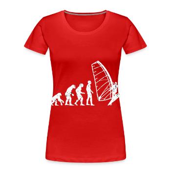 Kitesailing - Women's Premium Organic T-Shirt - red - Front - Mia (176cm)