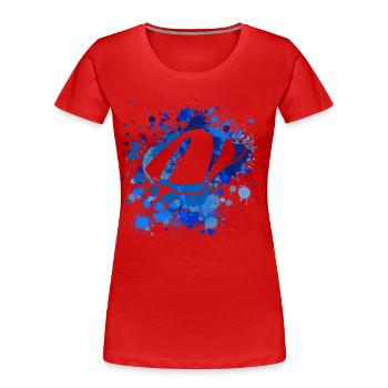 Mouse - Frauen Premium Bio T-Shirt - Rot - Vorne - Mia (176cm)