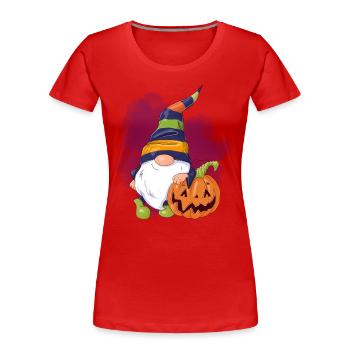 Halloween Elves - Women's Premium Organic T-Shirt - red - Front - Mia (176cm)