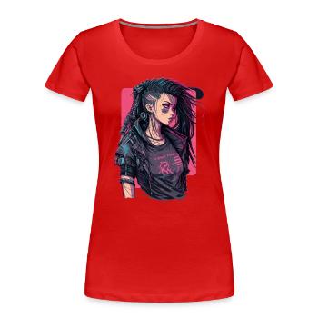 Science Fiction Girl das hervorragende Geschenk für - Frauen Premium Bio T-Shirt - Rot - Vorne - Mia (176cm)