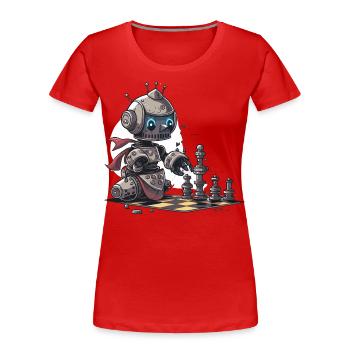 Mechanischer Verstand - Frauen Premium Bio T-Shirt - Rot - Vorne - Mia (176cm)