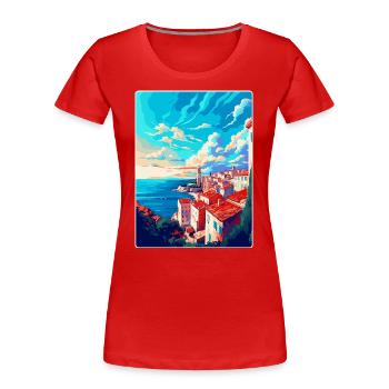 Pula Kroatien Vintage Reiseposter WPA Souvenir - Frauen Premium Bio T-Shirt - Rot - Vorne - Mia (176cm)