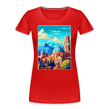 Sofia Bulgarien Vintage Reiseplakat Souvenir WPA - Frauen Premium Bio T-Shirt - Rot - Vorne - Mia (176cm)