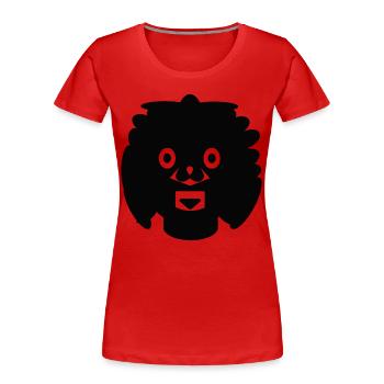 comique - T-shirt bio Premium Femme - rouge - Devant - Mia (176cm)