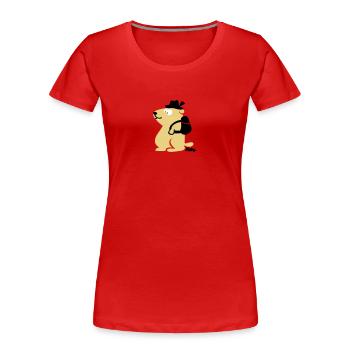 marmot (c) - Women's Premium Organic T-Shirt - red - Front - Mia (176cm)