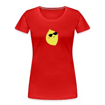 citron - T-shirt bio Premium Femme - rouge - Devant - Mia (176cm)