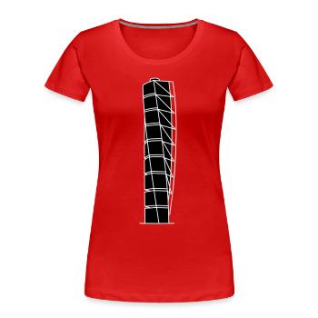 Turning Torso Malmö 2 - Frauen Premium Bio T-Shirt - Rot - Vorne - Mia (176cm)