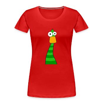 Sneak - Frauen Premium Bio T-Shirt - Rot - Vorne - Mia (176cm)