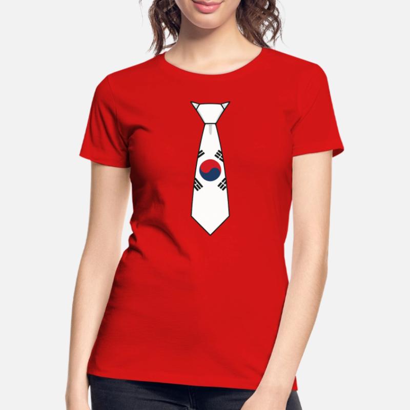 Cravate sud-coréenne – Conception du drapeau T-shirt bio Premium Femme