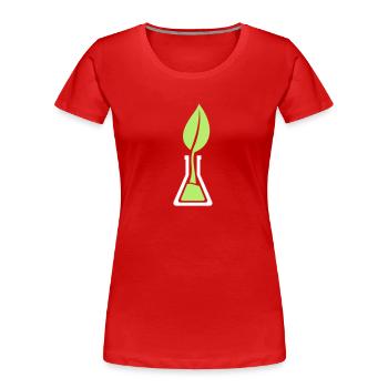 Umweltschutz - Frauen Premium Bio T-Shirt - Rot - Vorne - Mia (176cm)