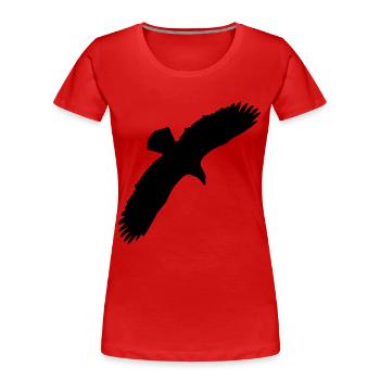 eagle - Frauen Premium Bio T-Shirt - Rot - Vorne - Mia (176cm)