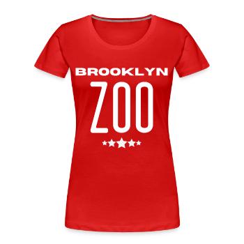 BROOKLYN ZOO ! - T-shirt bio Premium Femme - rouge - Devant - Mia (176cm)