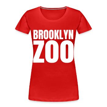 Brooklyn zoo! New York - T-shirt bio Premium Femme - rouge - Devant - Mia (176cm)