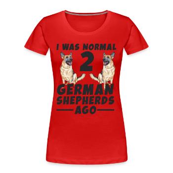 Best German Shepherd Dog German Shepherd Lover - Frauen Premium Bio T-Shirt - Rot - Vorne - Mia (176cm)