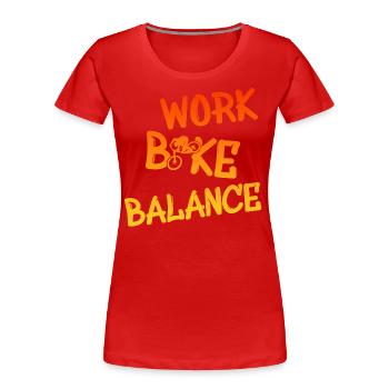 Bike - Frauen Premium Bio T-Shirt - Rot - Vorne - Mia (176cm)