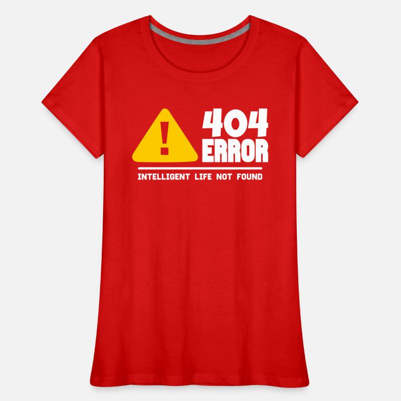 Computer- und Programmierer Geek. 404 Fehler Frauen Premium Bio T-Shirt