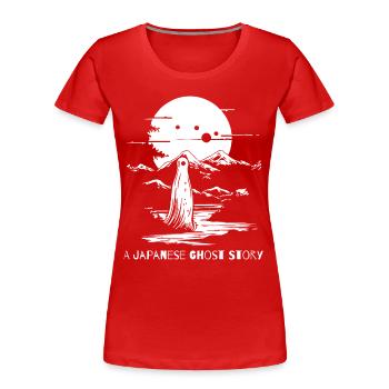 a japanese ghost story - Frauen Premium Bio T-Shirt - Rot - Vorne - Mia (176cm)