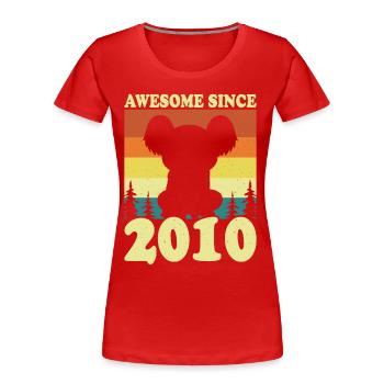 Koalas sind beeindruckend - Frauen Premium Bio T-Shirt - Rot - Vorne - Mia (176cm)