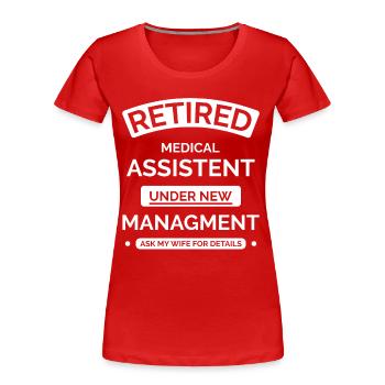 Medizinischer Assistent im Ruhestand - Frauen Premium Bio T-Shirt - Rot - Vorne - Mia (176cm)
